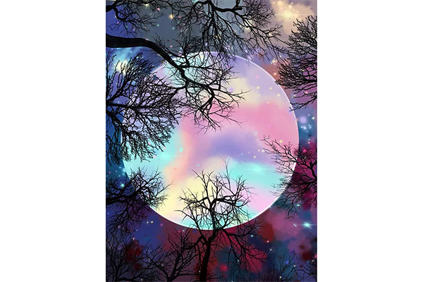 Rainbow Moon 版权画